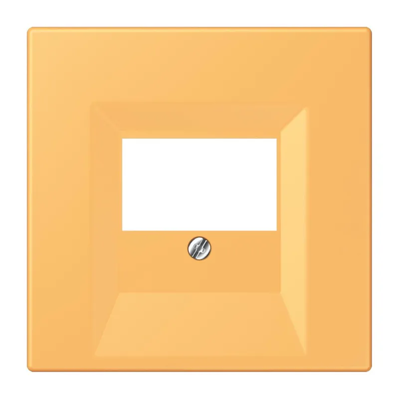 Jung Abdeckung für TAE-Anschlussdosen, Thermoplast lackiert, Serie LS, ocre jaune clair LC969T254