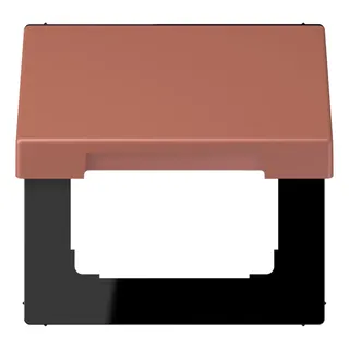 Jung Klappdeckel mit Rückstellfeder, Thermoplast lackiert, Serie LS, terre sienne brique LC990BFKL236
