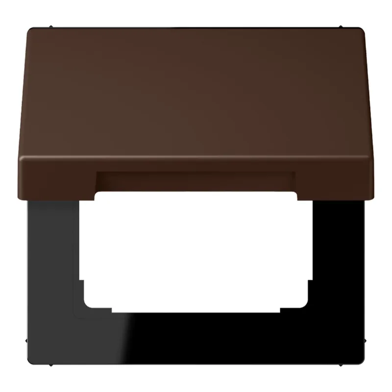Jung Klappdeckel mit Rückstellfeder, Thermoplast lackiert, Serie LS, terre d'ombre br?lée 31 LC990BFKL239