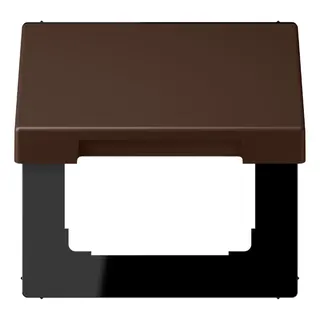 Jung Klappdeckel mit Rückstellfeder, Thermoplast lackiert, Serie LS, terre d'ombre br?lée 31 LC990BFKL239