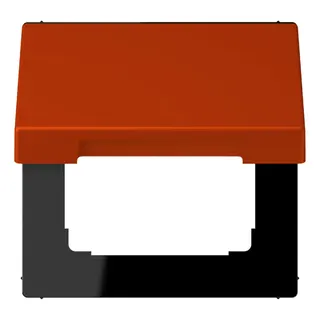 Jung Klappdeckel mit Rückstellfeder, Thermoplast lackiert, Serie LS, rouge vermillon 59 LC990BFKL244