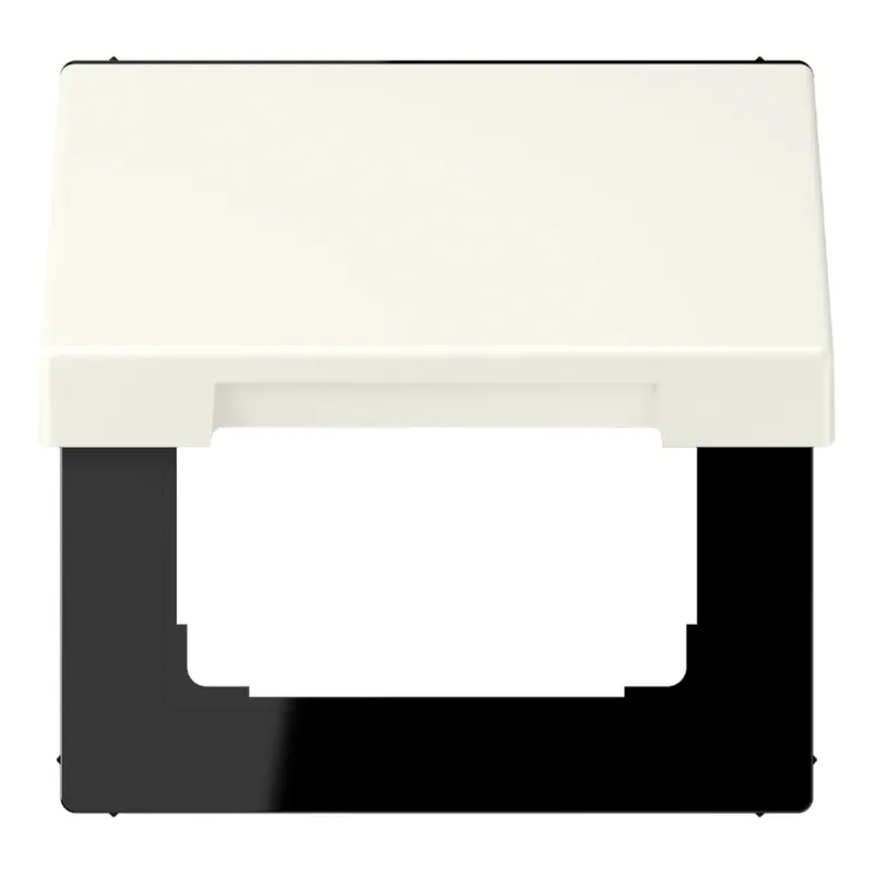 Jung Klappdeckel mit Rückstellfeder, Thermoplast lackiert, Serie LS, blanc ivoire LC990BFKL245
