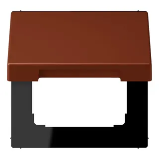 Jung Klappdeckel mit Rückstellfeder, Thermoplast lackiert, Serie LS, terre sienne br?lée 59 LC990BFKL247