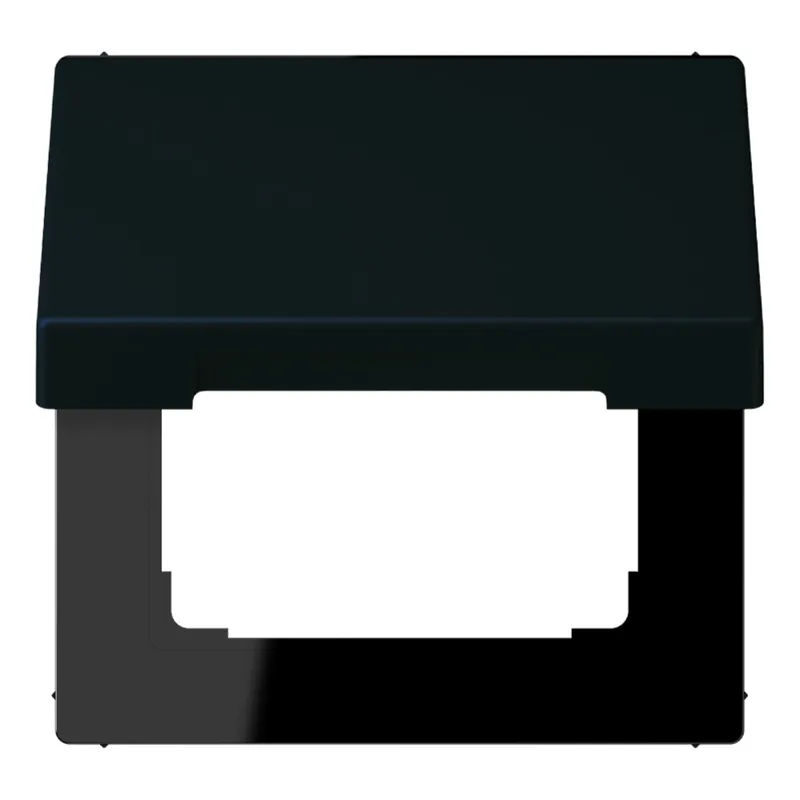 Jung Klappdeckel mit Rückstellfeder, Thermoplast lackiert, Serie LS, noir d'ivoire LC990BFKL248
