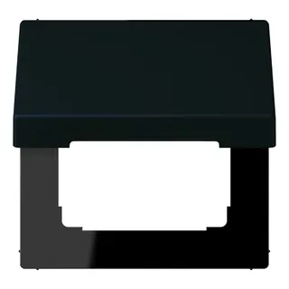 Jung Klappdeckel mit Rückstellfeder, Thermoplast lackiert, Serie LS, noir d'ivoire LC990BFKL248