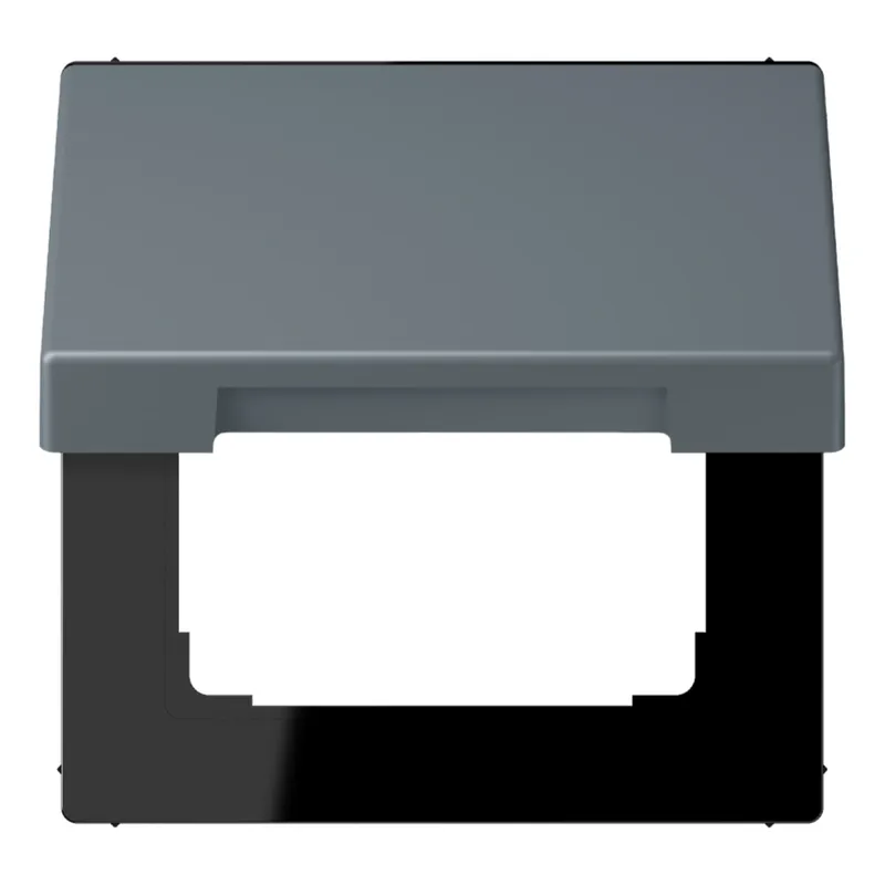 Jung Klappdeckel mit Rückstellfeder, Thermoplast lackiert, Serie LS, gris 59 LC990BFKL251