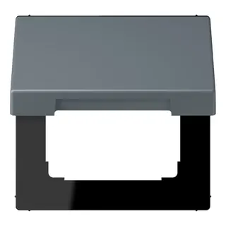 Jung Klappdeckel mit Rückstellfeder, Thermoplast lackiert, Serie LS, gris 59 LC990BFKL251