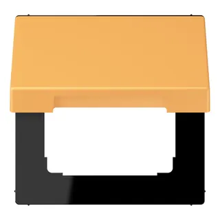 Jung Klappdeckel mit Rückstellfeder, Thermoplast lackiert, Serie LS, ocre jaune clair LC990BFKL254