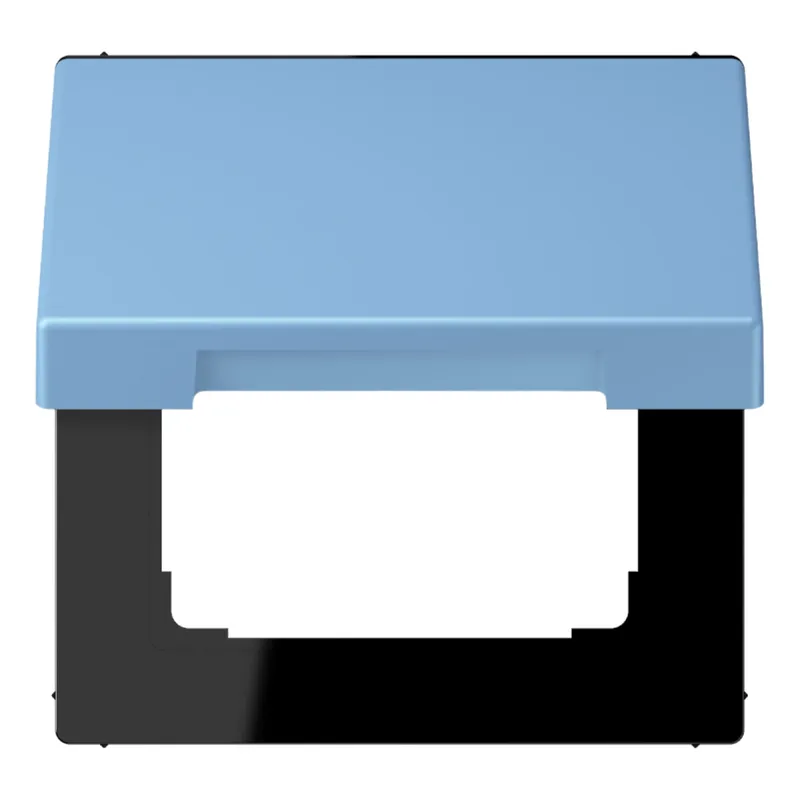 Jung Klappdeckel mit Rückstellfeder, Thermoplast lackiert, Serie LS, bleu céruléen 59 LC990BFKL256