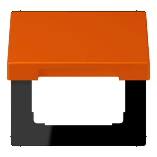 Jung Klappdeckel mit Rückstellfeder, Thermoplast lackiert, Serie LS, orange vif LC990BFKL260
