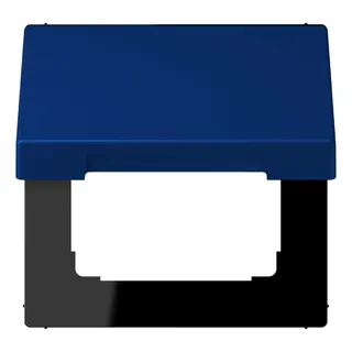 Jung Klappdeckel mit Rückstellfeder, Thermoplast lackiert, Serie LS, bleu outremer foncé LC990BFKL261