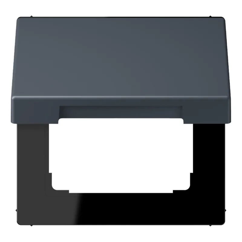 Jung Klappdeckel mit Rückstellfeder, Thermoplast lackiert, Serie LS, gris fonce 59 LC990BFKL262