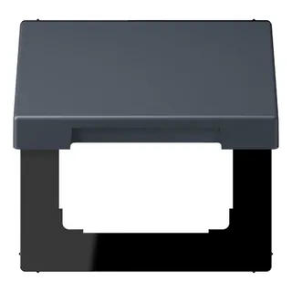 Jung Klappdeckel mit Rückstellfeder, Thermoplast lackiert, Serie LS, gris fonce 59 LC990BFKL262