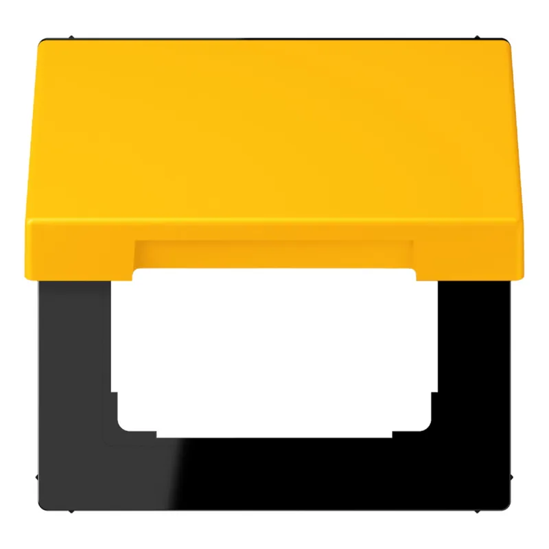 Jung Klappdeckel mit Rückstellfeder, Thermoplast lackiert, Serie LS, le jaune vif LC990BFKL263