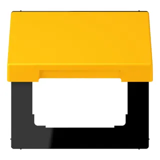 Jung Klappdeckel mit Rückstellfeder, Thermoplast lackiert, Serie LS, le jaune vif LC990BFKL263