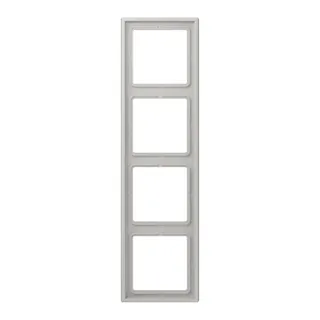 Jung Rahmen, 4-fach, LE CORBUSIER, gris clair 31 LC984205