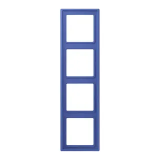 Jung Rahmen, 4-fach, LE CORBUSIER, bleu outremer 31 LC984206