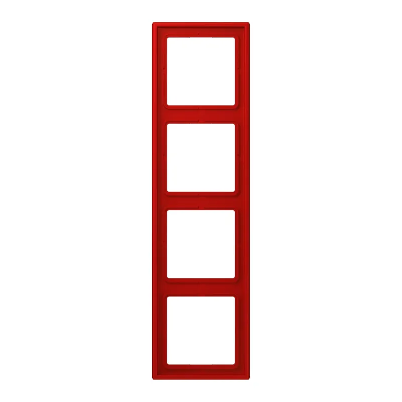 Jung Rahmen, 4-fach, LE CORBUSIER, rouge vermillon 31 LC984227