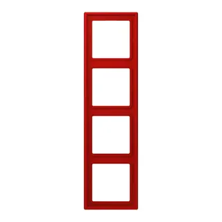 Jung Rahmen, 4-fach, LE CORBUSIER, rouge vermillon 31 LC984227