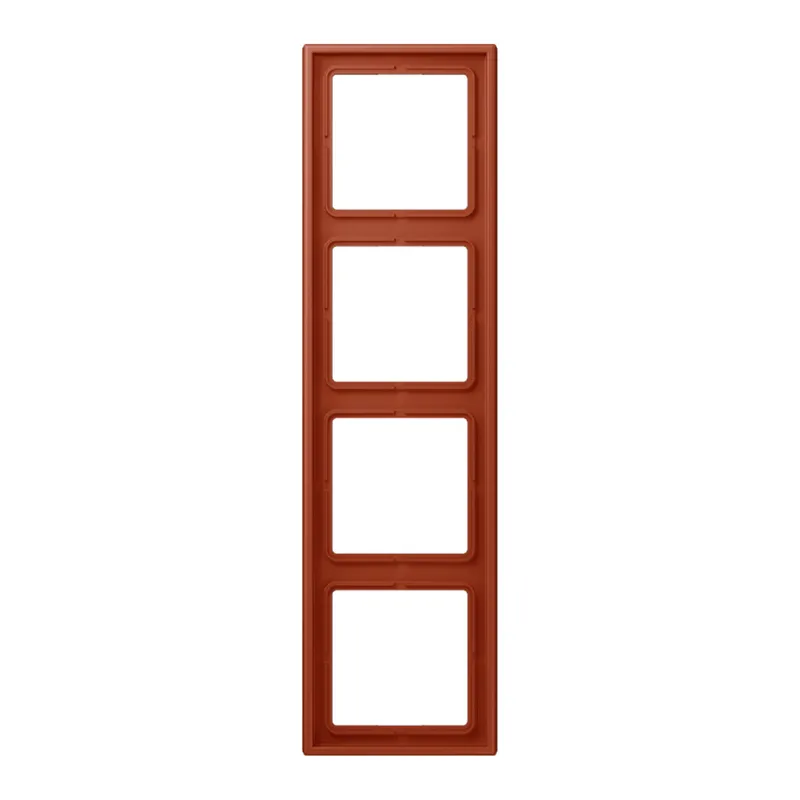 Jung Rahmen, 4-fach, LE CORBUSIER, l'ocre rouge LC984232