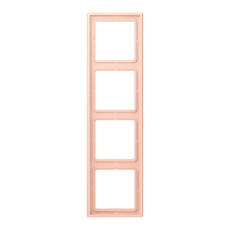 Jung Rahmen, 4-fach, LE CORBUSIER, l'ocre rouge clair LC984234