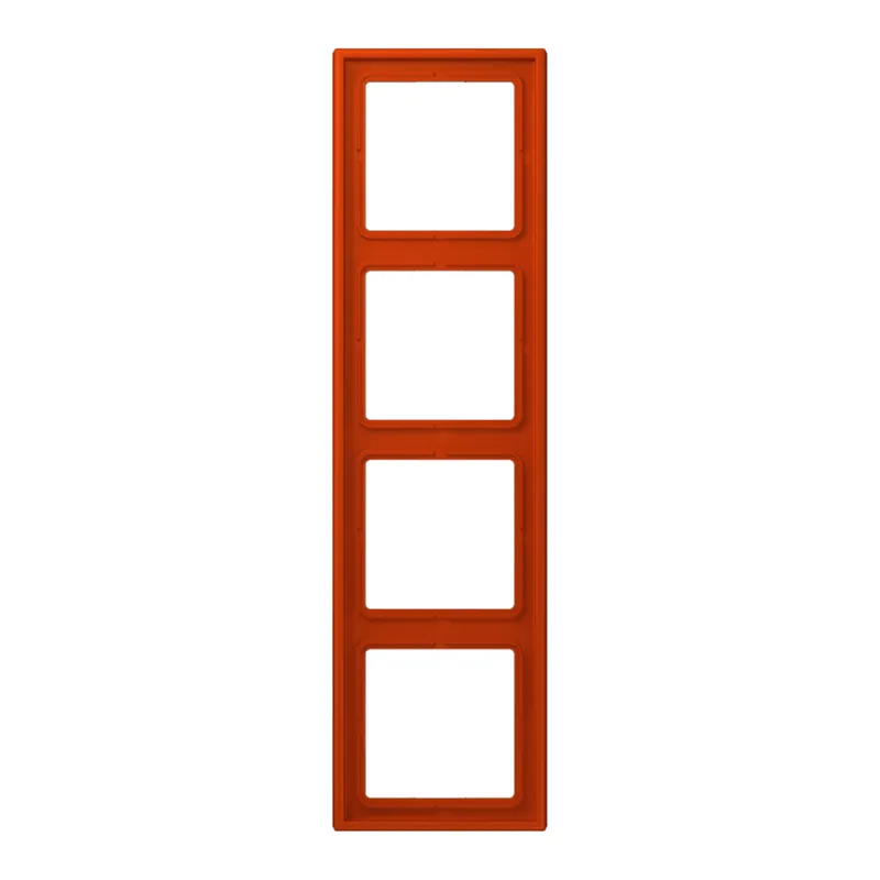 Jung Rahmen, 4-fach, LE CORBUSIER, rouge vermillon 59 LC984244
