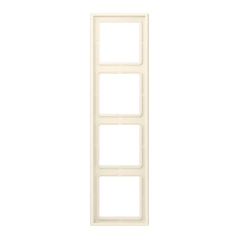 Jung Rahmen, 4-fach, LE CORBUSIER, blanc ivoire LC984245