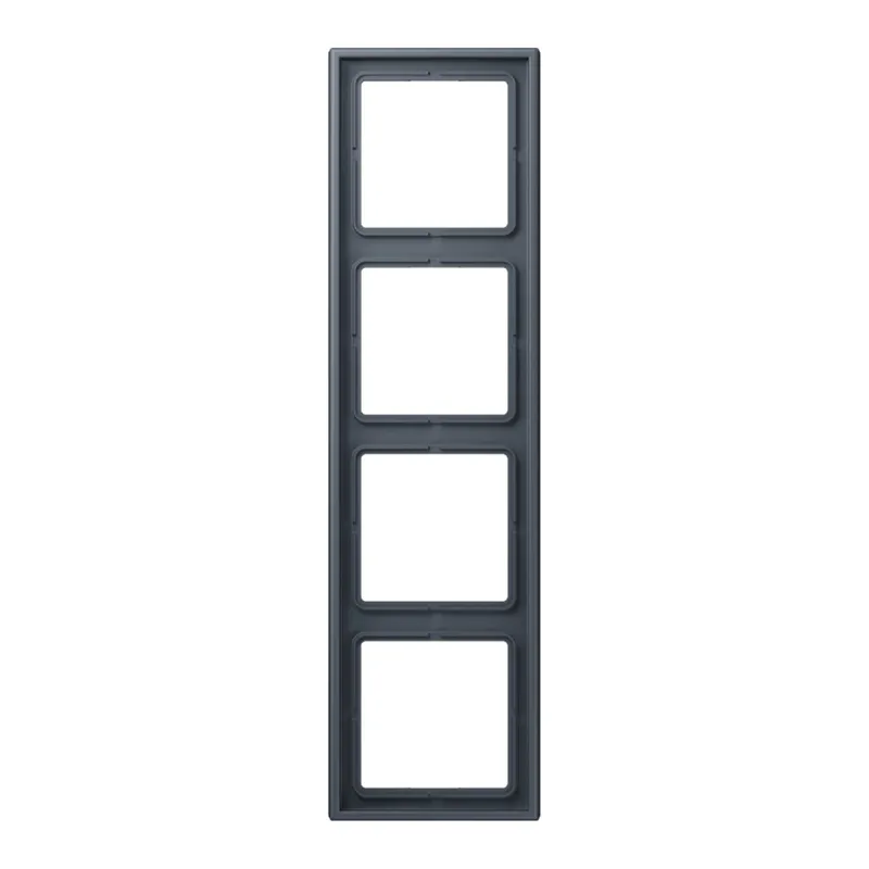 Jung Rahmen, 4-fach, LE CORBUSIER, gris fonce 59 LC984262