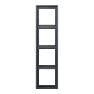 Jung Rahmen, 4-fach, LE CORBUSIER, gris fonce 59 LC984262