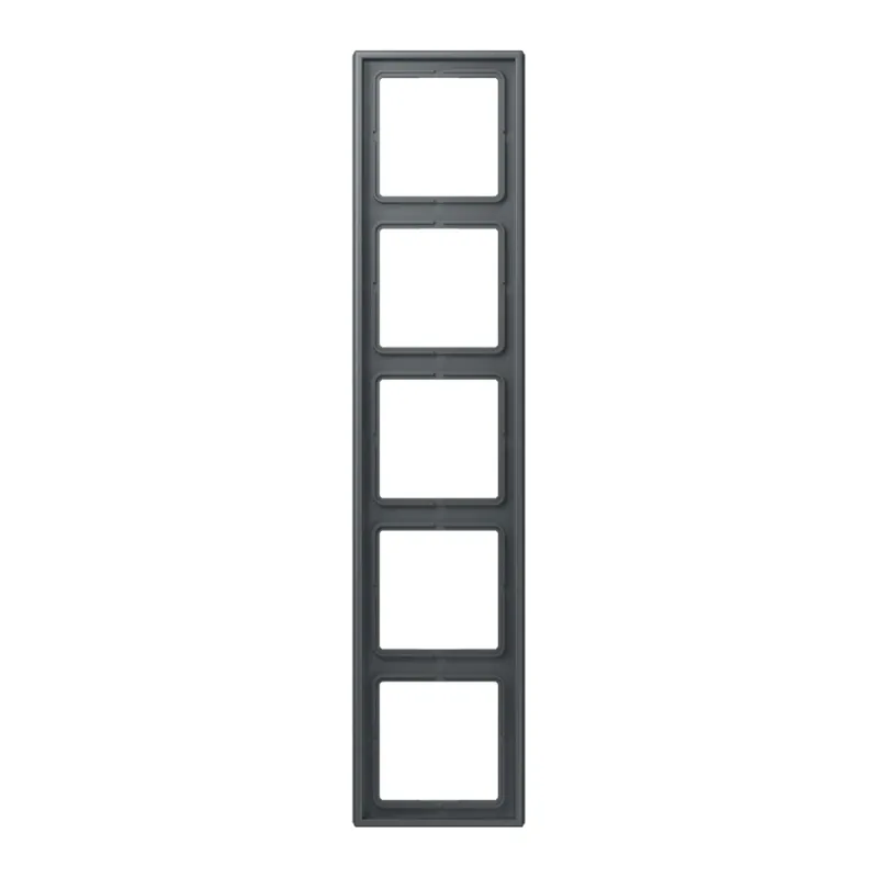 Jung Rahmen, 5-fach, LE CORBUSIER, gris foncé 31 LC985202