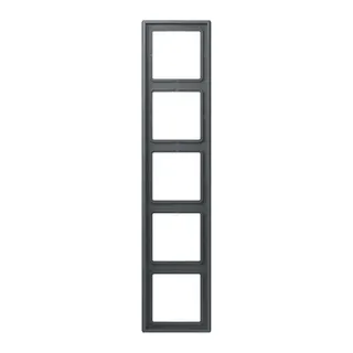 Jung Rahmen, 5-fach, LE CORBUSIER, gris foncé 31 LC985202