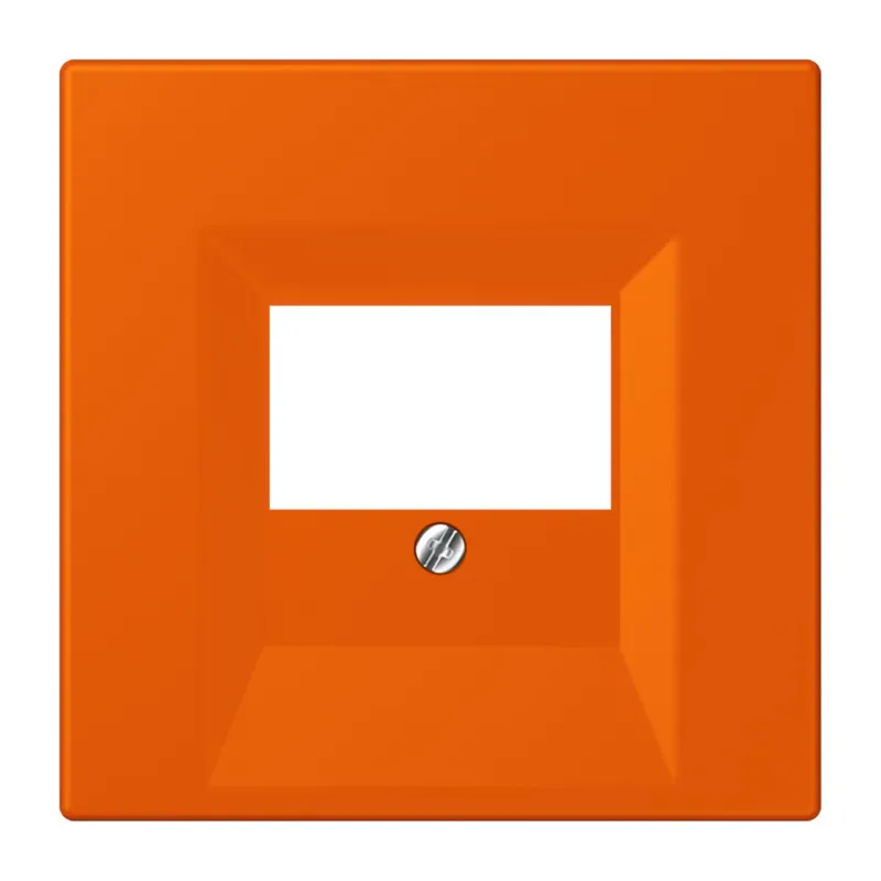 Jung Abdeckung für TAE-Anschlussdosen, Thermoplast lackiert, Serie LS, orange vif LC969T260