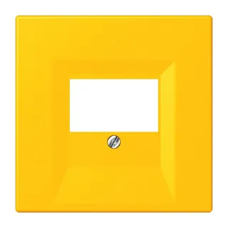 Jung Abdeckung für TAE-Anschlussdosen, Thermoplast lackiert, Serie LS, le jaune vif LC969T263