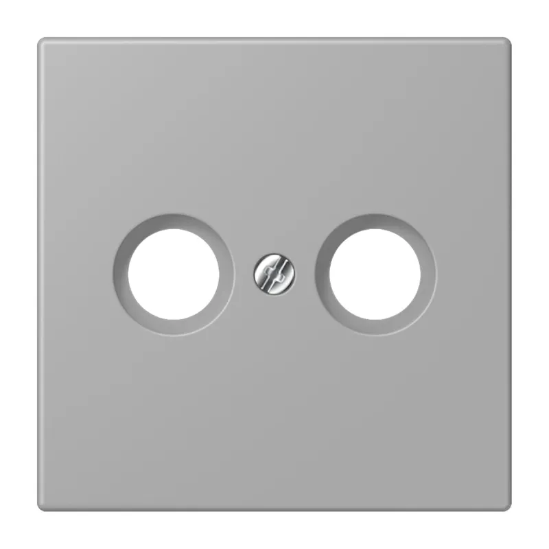 Jung Abdeckung für Antennendosen, Thermoplast lackiert, Serie LS, gris moyen LC990TV204