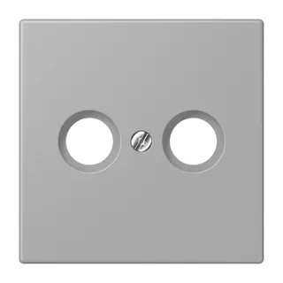 Jung Abdeckung für Antennendosen, Thermoplast lackiert, Serie LS, gris moyen LC990TV204