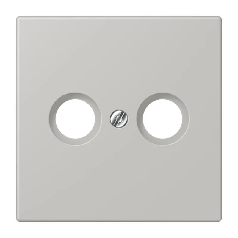 Jung Abdeckung für Antennendosen, Thermoplast lackiert, Serie LS, gris clair 31 LC990TV205