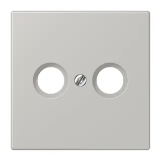 Jung Abdeckung für Antennendosen, Thermoplast lackiert, Serie LS, gris clair 31 LC990TV205