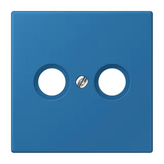 Jung Abdeckung für Antennendosen, Thermoplast lackiert, Serie LS, bleu céruléen 31 LC990TV211