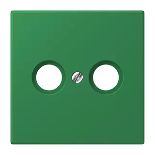 Jung Abdeckung für Antennendosen, Thermoplast lackiert, Serie LS, vert foncé LC990TV219
