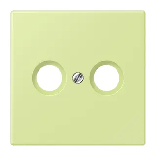 Jung Abdeckung für Antennendosen, Thermoplast lackiert, Serie LS, vert jaune clair LC990TV222