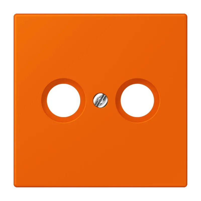 Jung Abdeckung für Antennendosen, Thermoplast lackiert, Serie LS, orange LC990TV224