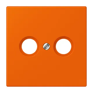 Jung Abdeckung für Antennendosen, Thermoplast lackiert, Serie LS, orange LC990TV224