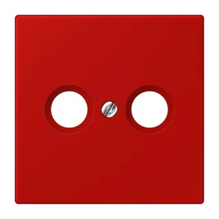 Jung Abdeckung für Antennendosen, Thermoplast lackiert, Serie LS, rouge vermillon 31 LC990TV227