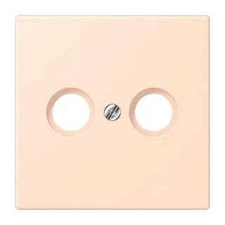 Jung Abdeckung für Antennendosen, Thermoplast lackiert, Serie LS, rose pâle LC990TV228