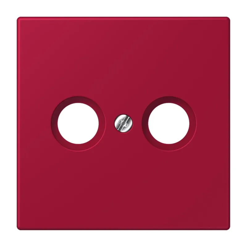 Jung Abdeckung für Antennendosen, Thermoplast lackiert, Serie LS, rouge carmin LC990TV229
