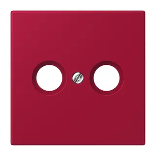 Jung Abdeckung für Antennendosen, Thermoplast lackiert, Serie LS, rouge carmin LC990TV229