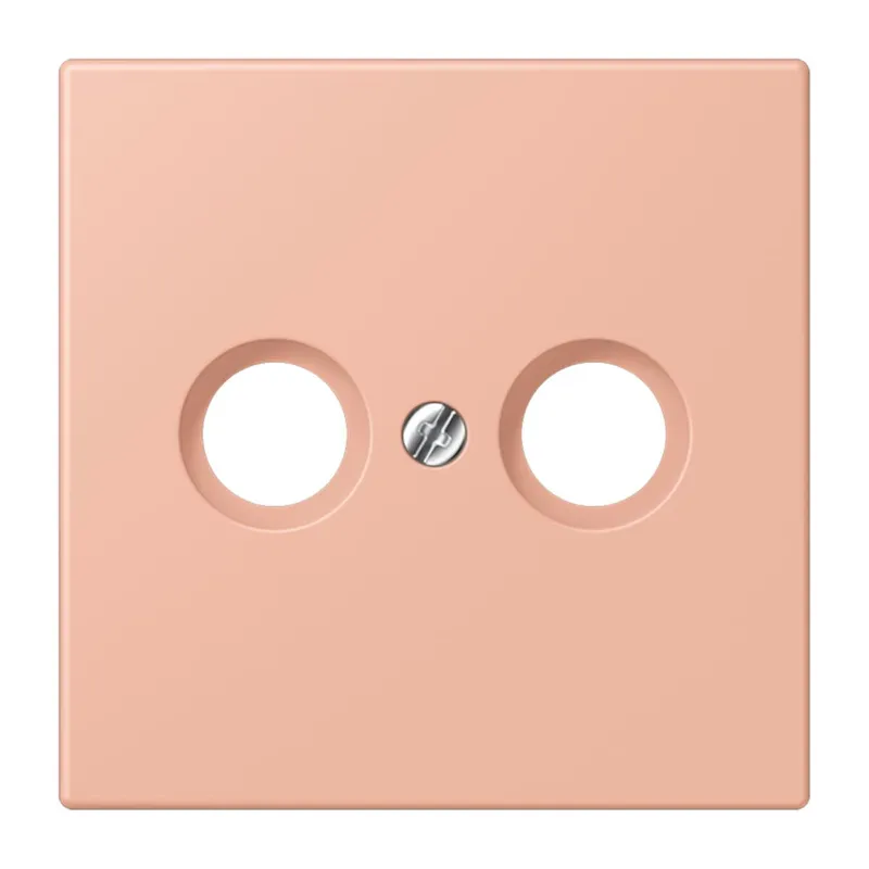 Jung Abdeckung für Antennendosen, Thermoplast lackiert, Serie LS, rose clair LC990TV231