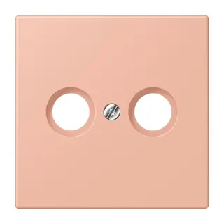Jung Abdeckung für Antennendosen, Thermoplast lackiert, Serie LS, rose clair LC990TV231