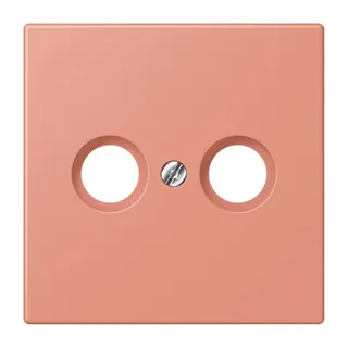 Jung Abdeckung für Antennendosen, Thermoplast lackiert, Serie LS, l'ocre rouge moyen LC990TV233