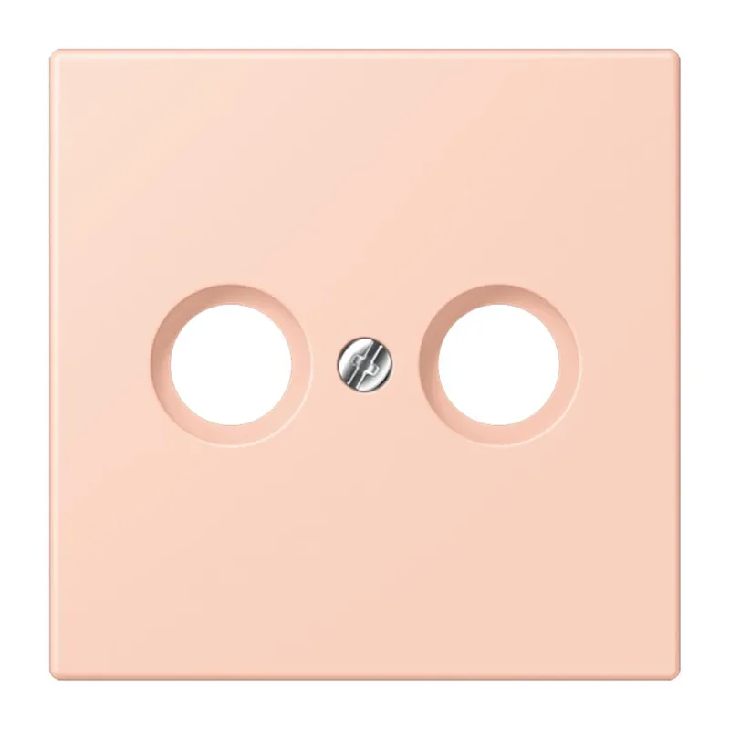 Jung Abdeckung für Antennendosen, Thermoplast lackiert, Serie LS, l'ocre rouge clair LC990TV234